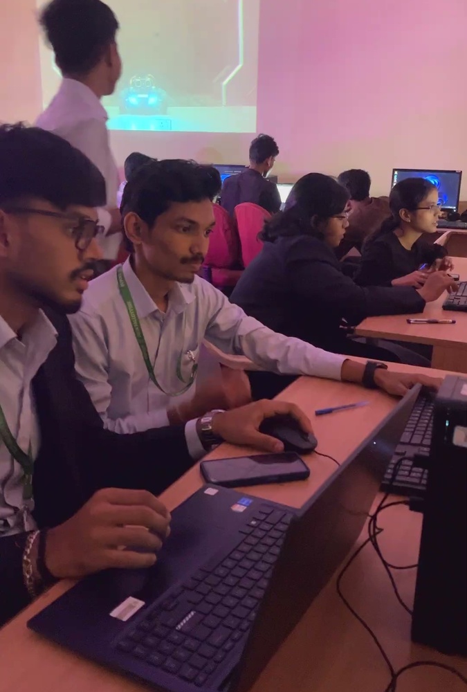 Hack The Hardware live competition ongoing in computer lab